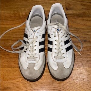 Adidas white sambas
